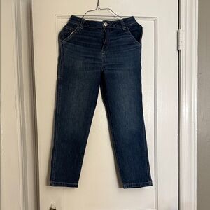 Girls Dark Blue Denim Jeans